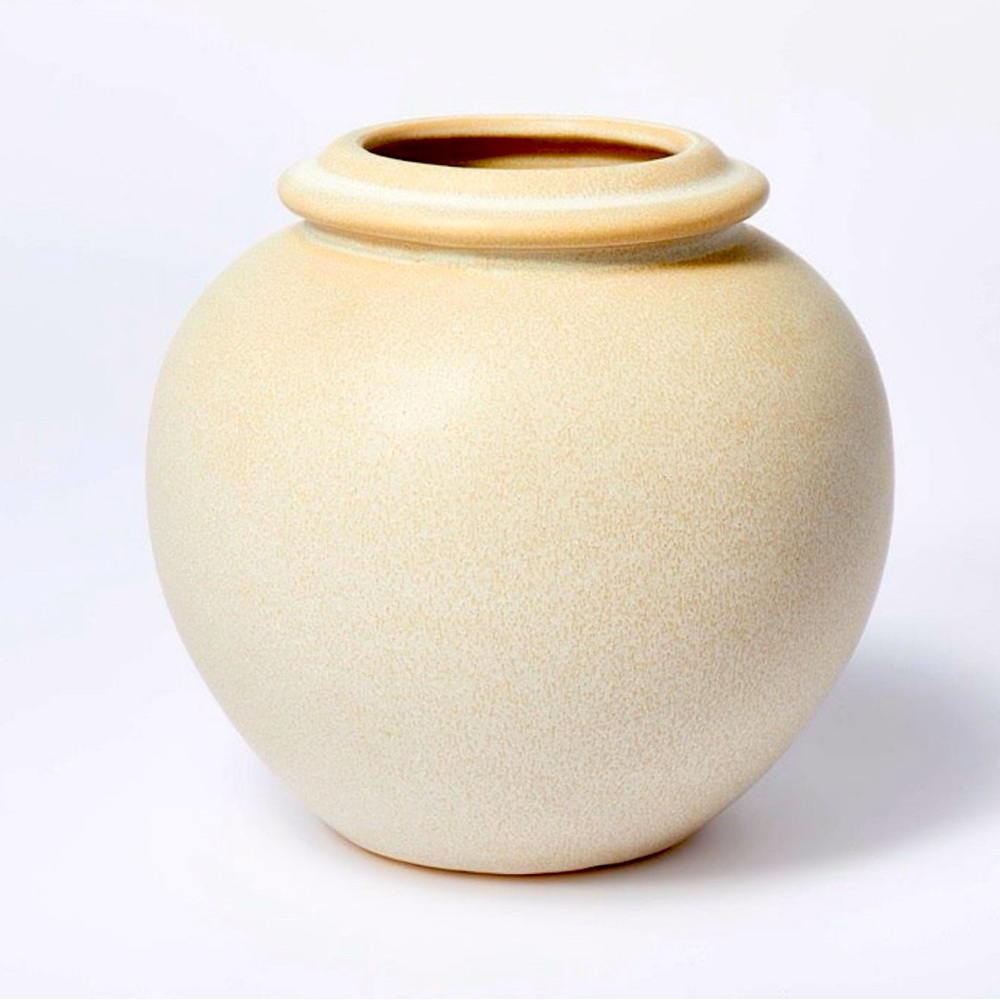 NWT- Earthenware Low Vase - Threshold designed with Studio McGee